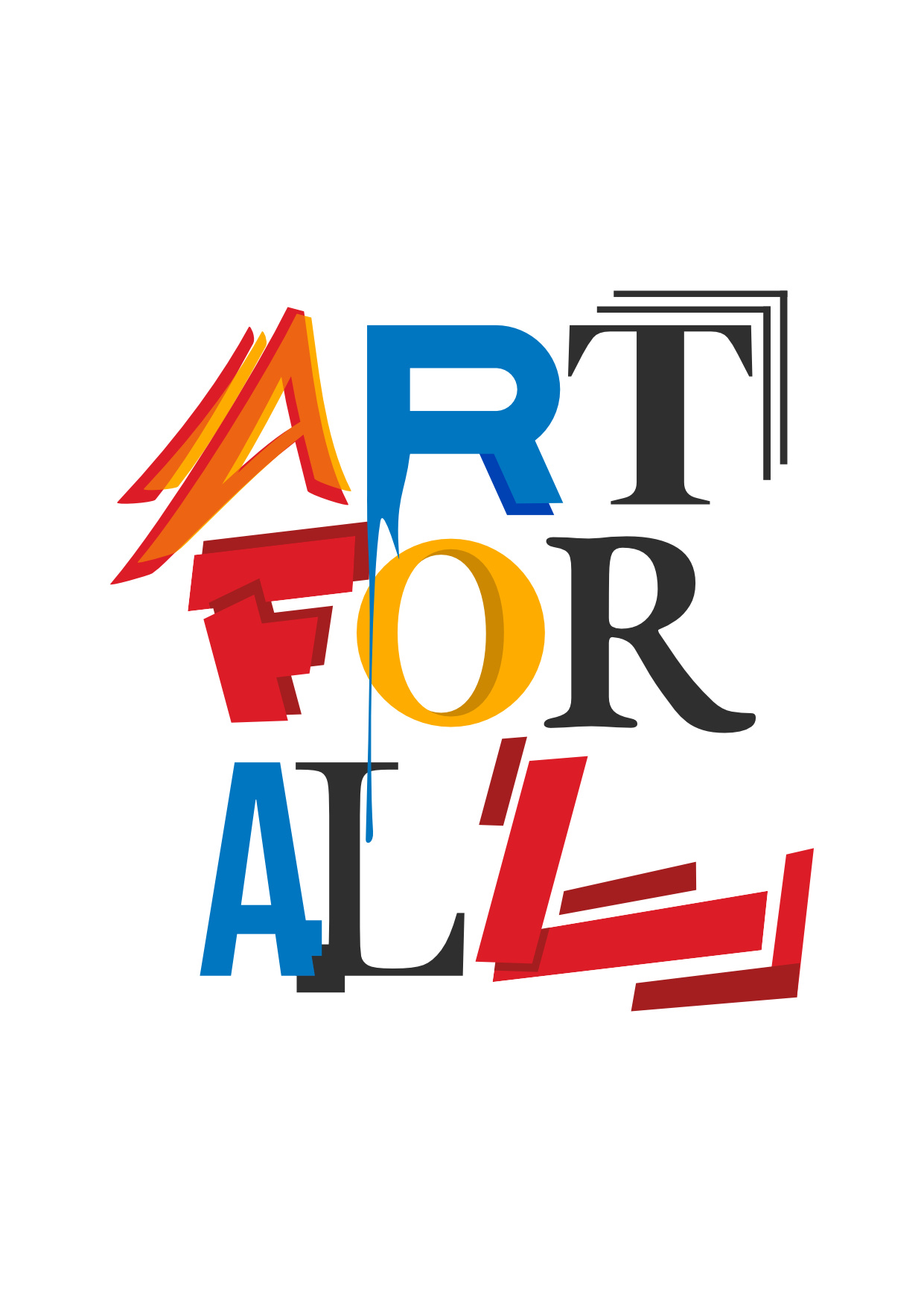 Art for all art for all logo typography