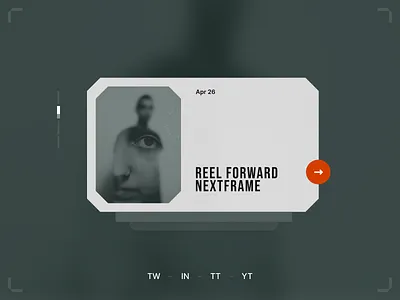reel forward – nexframe festival branding clean festival green movie orange simple ui voit xandovoit