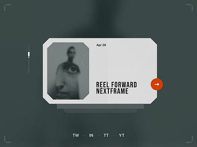 reel forward – nexframe festival branding clean festival green movie orange simple ui voit xandovoit