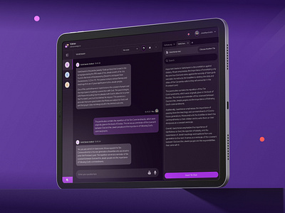 Torah Artificial Intelligence - AI Chatbot, e-education ai chatbot branding chat chatbot clean design drumncode e education e learning education interface learning responsive study torah ui ux web app web design web platform