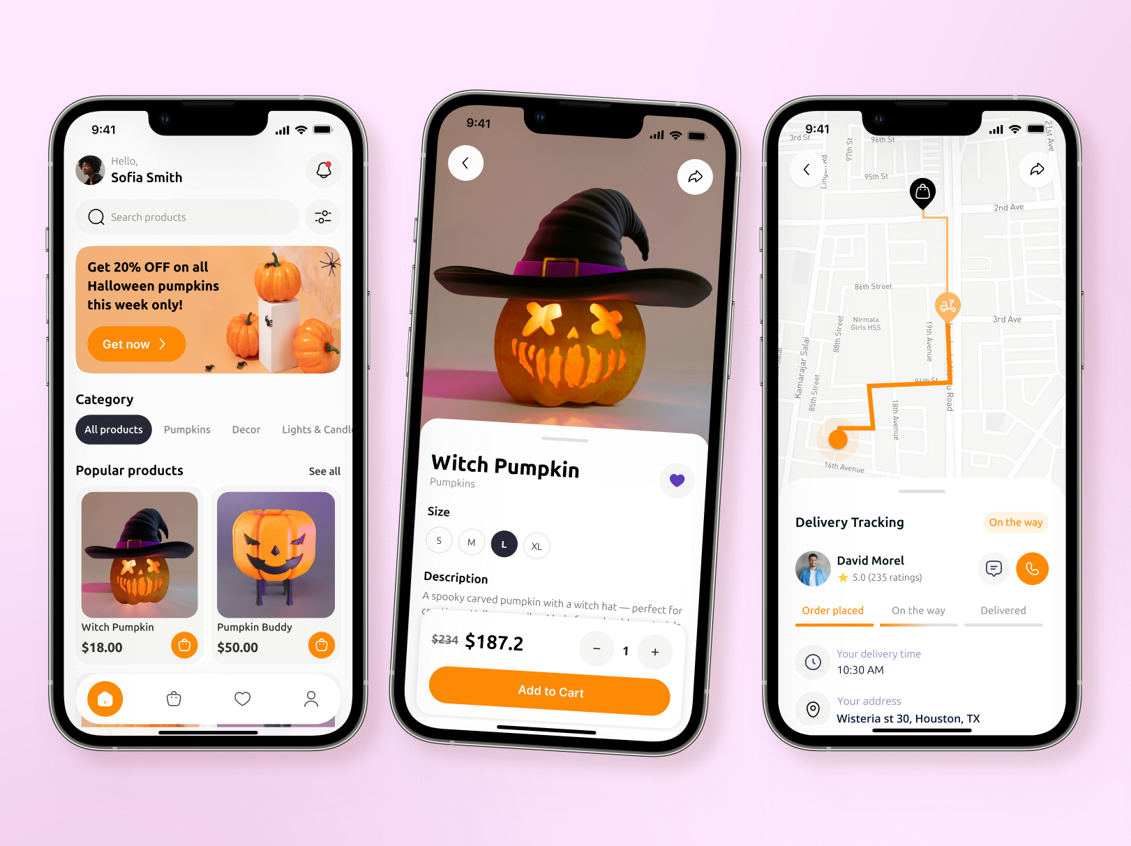 Halloween Shopping App ecommerce halloween design interface mobile modern design product design shopping app ui ux