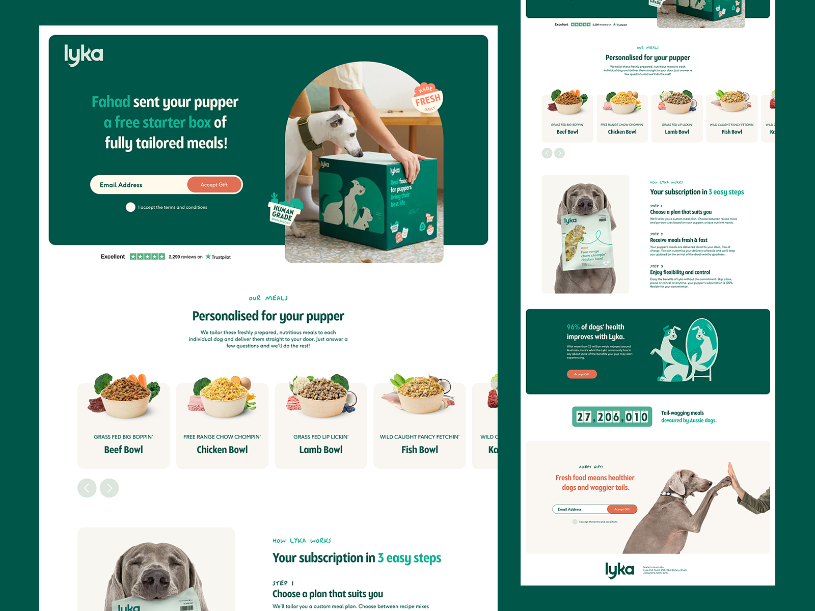 Example of Engaging Landing Page