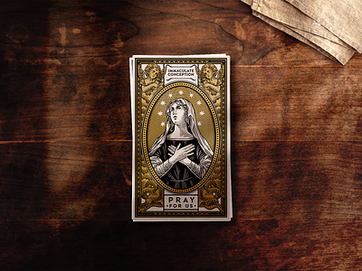 Word on Fire - Prayer Card artwork bible card churche design drawing engraving graphic design holy illustration prayer saint vintage