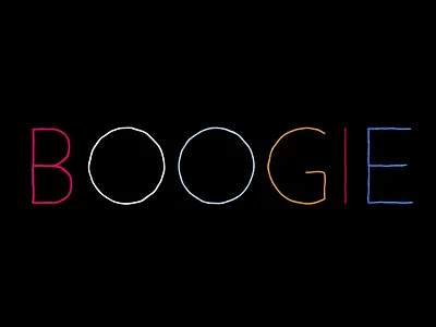 Boogie animation kinetic kinetictypography motion motion graphics motiondesign motiontypography