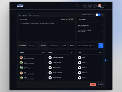 EmpowerQuest Learning Management System UI Design cleandesign cleanui darkmodeui dashboarddesign design edtechui educationplatform empowerquest lms modernui productdesign studentmanagement teacherdashboard uiux uxdesign uxuidesign webappdesign