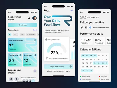 SaaS Mobile APP Design 2025 app 2025 design beautiful visual button ideas button visual card ideas colorful cards creative mobile app cyan in design mobile app saas saas app statistic ideas stats task design task visual white background design