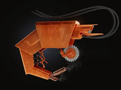 Shrimp 3d animal blender3d character concept creature cyberpunk cyborg device illustration render robot shrimp steampunk