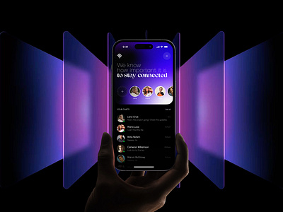 ⬆️Social Messaging App Design 3d animation branding design graphic design illustration logo motion graphics ui vector