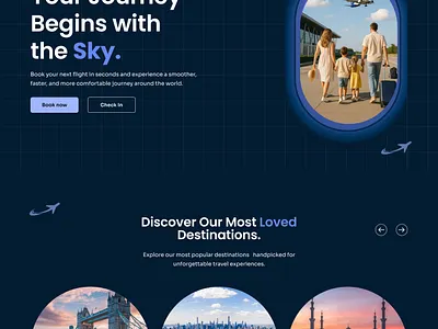 AeroFly Website UI/UX A New Way to Fly Digitally ui
