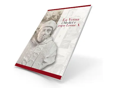 Catalogo mostra "la Verna, i Medici e papa Leone X" catalogue design graphic design typography
