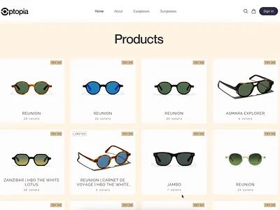 Eyewear E-commerce Website Design branding design service dribble best ui design ecommerce ecommerce landing page ecommerce ui ecommerce ui landing page eye wear website eyecare website eyewear fashion fashion ui design landing page optics product page ui project sunglasses ui design web design website design