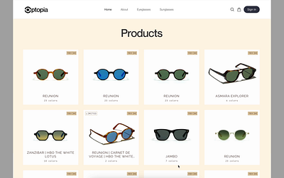 Eyewear E-commerce Website Design branding design service dribble best ui design ecommerce ecommerce landing page ecommerce ui ecommerce ui landing page eye wear website eyecare website eyewear fashion fashion ui design landing page optics product page ui project sunglasses ui design web design website design