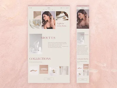SOLAN — Luxury Jewelry E-commerce Website accessory branding dailyui design e commerce ec graphic design jewelry luxury ui web