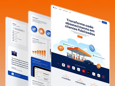 Landing page design for a cashback company cashback figma framer landing page
