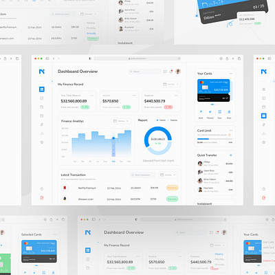 Ledgrit — Finance Dashboard & Card Management UI/UX graphic design ui