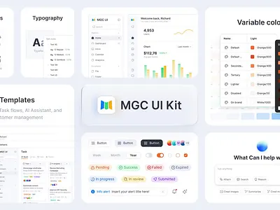 MGC UI Kit for Figma component design system figma mingcute template ui ui kit