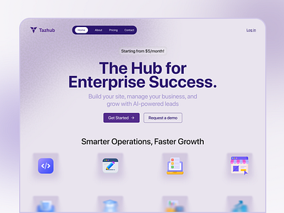 Saas Website Redesign - Hero Section figma design hero section landing page minimal ui modern design product design saas website ui design web design website redesign