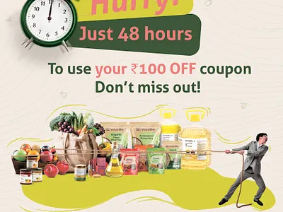 WhatsApp Creative for The Organic World advertisment graphic design promotion social media