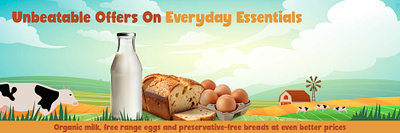 Banner template for Happy Harvest Farms banner graphic design template