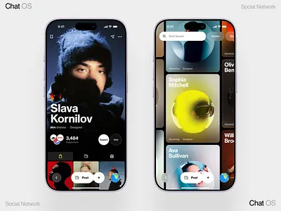 Profile dashboard design homepage interface ios iphone mobile social ui