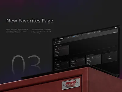 Favorite Folders presentation design product design ui