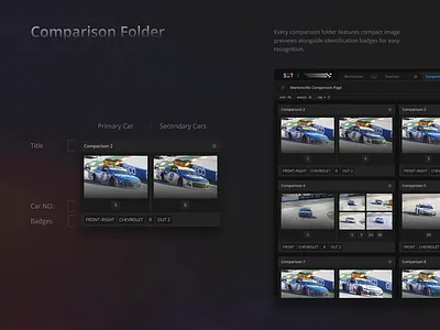 Comparison Folder presentation design product design ui