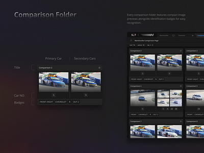 Comparison Folder presentation design product design ui