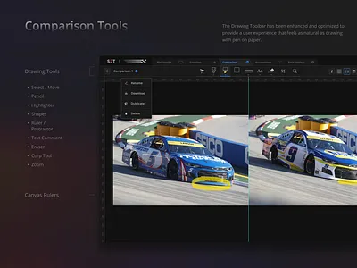 Image Comparison Tools presentation design product design ui