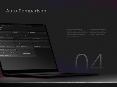 Auto-Comparison presentation design product design ui
