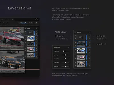 Layer Management presentation design product design ui