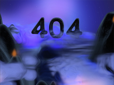 Creative 404 error page animation for Botkube 3d design 404 error animation 404 error illustration 404 not found 404 page 404 page design animated 404 page animation atmospheric blue creative 404 design error page illustration landscape lottie animation motion design nature ui web animation web design