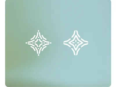 Logo 2 / 1 year daily AI logo challenge ai branding flat llm logo modern modular simple snowflake spark star symbol