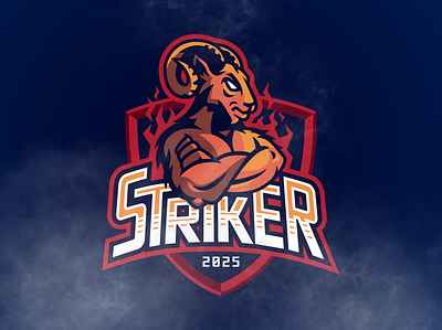 Striker logo design fire graphic design illustration logo vector