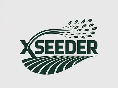 modern Agri tech Xseeder Logo agriculture logo branding business logo clean logo custom logo graphic design illustration logo designer modern logo vector