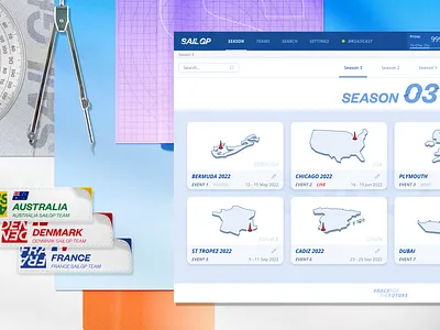 Sailing Boadcast App product design ui ux