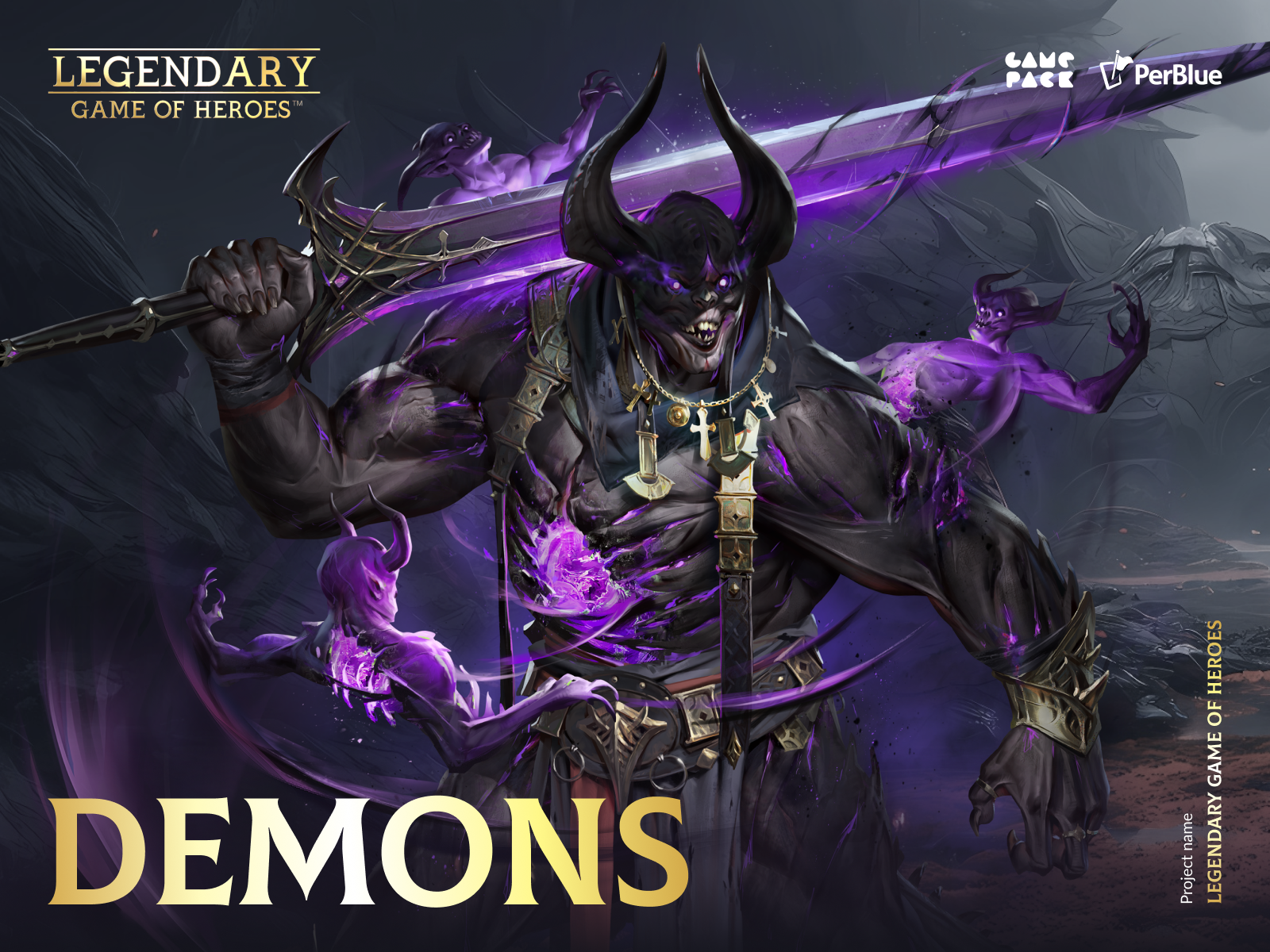 Legendary: Games of Heroes - Game Characters (Demons) 2d characters character character art character creation character design characters dark fantasy darkfantasy demon demons devil fear game art game character game characters gaming illustration monster monsters scary