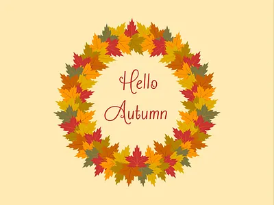 Autumn, hello!🍁🍂🍁🍂🍁 animation autumn autumn hello autumn leaves autumn season design digitalart digitalillustration fall leaves maple leaf motion graphics nature vector vector illustration