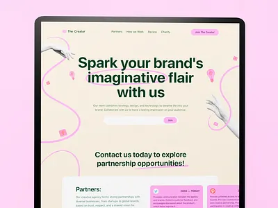 Landing page branding card daily ui design graphic design ideas mob ui