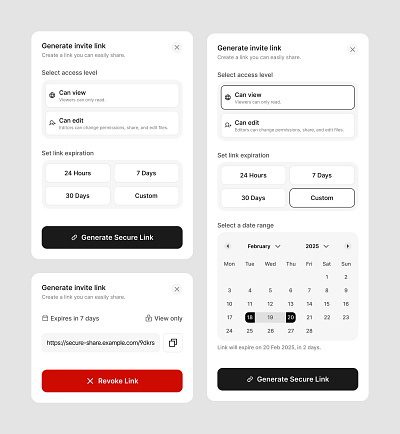 Generate Link invite branding card daily ui design graphic design ideas illustration logo mob ui vector
