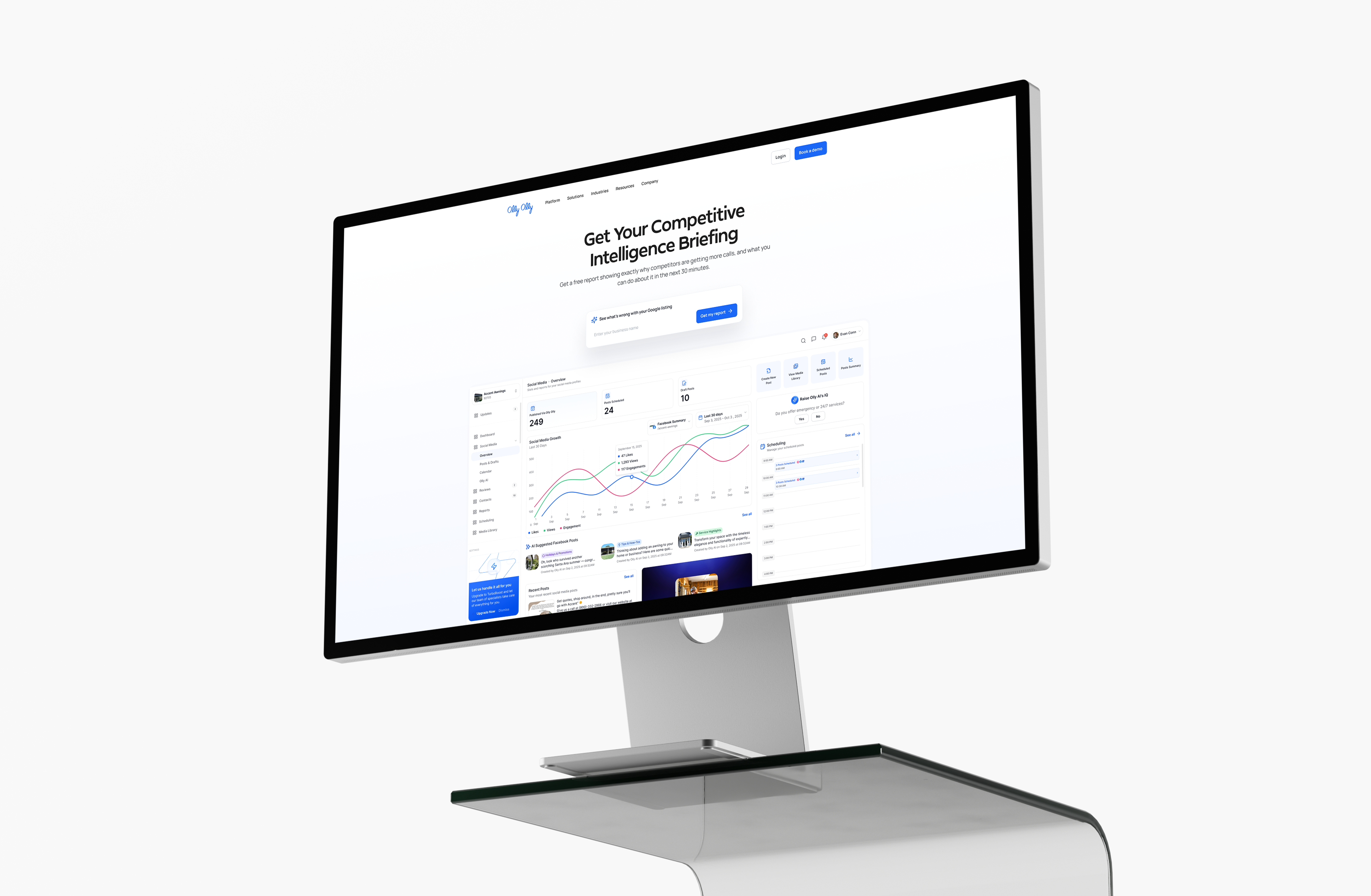 Olly Olly - New Website bento grid dashboard desktop figma landing page page design saas ui ui design ux ux design