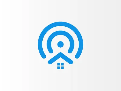 Home Internet Logo Design brand branding company connection design home home network icon internet internet logo internet provider isp logo logo logomark network service provider