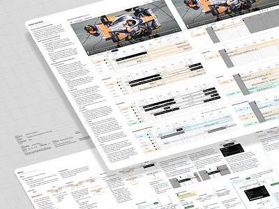 Pitstop Timeline design documentation product design ui ux