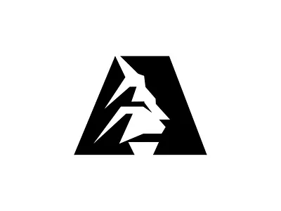 Lion Logo A a animal animal logo branding design icon king letter lion lion head logo logo design logo designer mark minimal negative space power logo symbol tiger vector