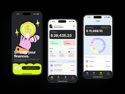 Financial App app bank app branding creativedesign design dribbbleshot finance financial financial app fintech app fintech saas graphic design illustration ios minimal mobile mobile app design modern app ui platform ui ui