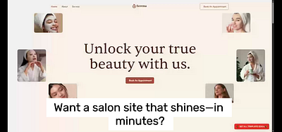 Serena — the Webflow & Framer template built for salons, barbers barber figma framer salon ui web design webflow