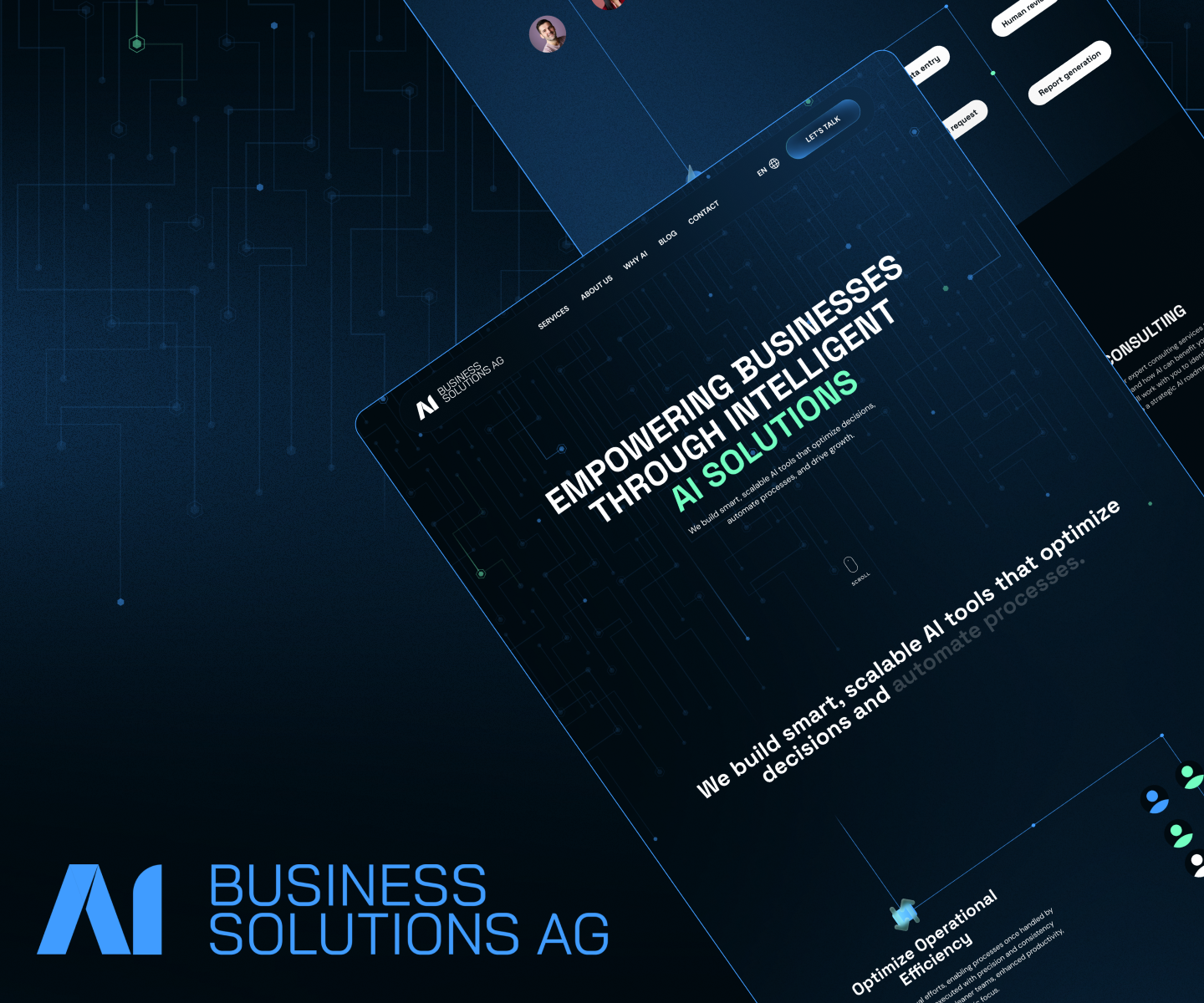 AI Business Solutions ai business design ui ux webdevelopment