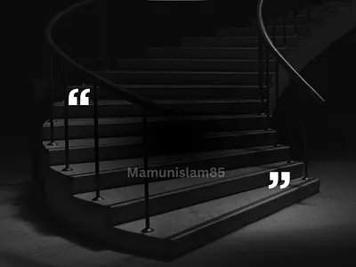 Minimal Dark Motivational Quote Animation design inspiration