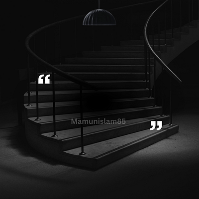 Minimal Dark Motivational Quote Animation design inspiration