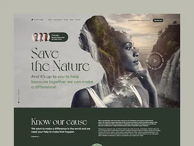 Website | Save The Nature figma florest interface interface web landingpage nature service ui ux