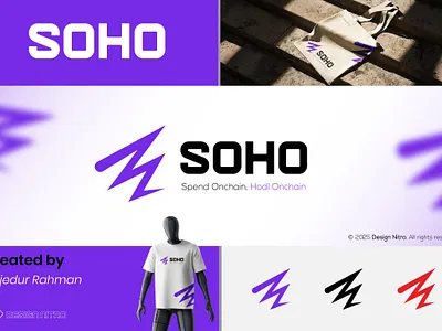 SOHO - A Financial Platform for Crypto brand guidelines brand identity branding crypto digital digital agency digital marketing financial logo graphic design logo logo design modern logo tech logo trading trading logo ui